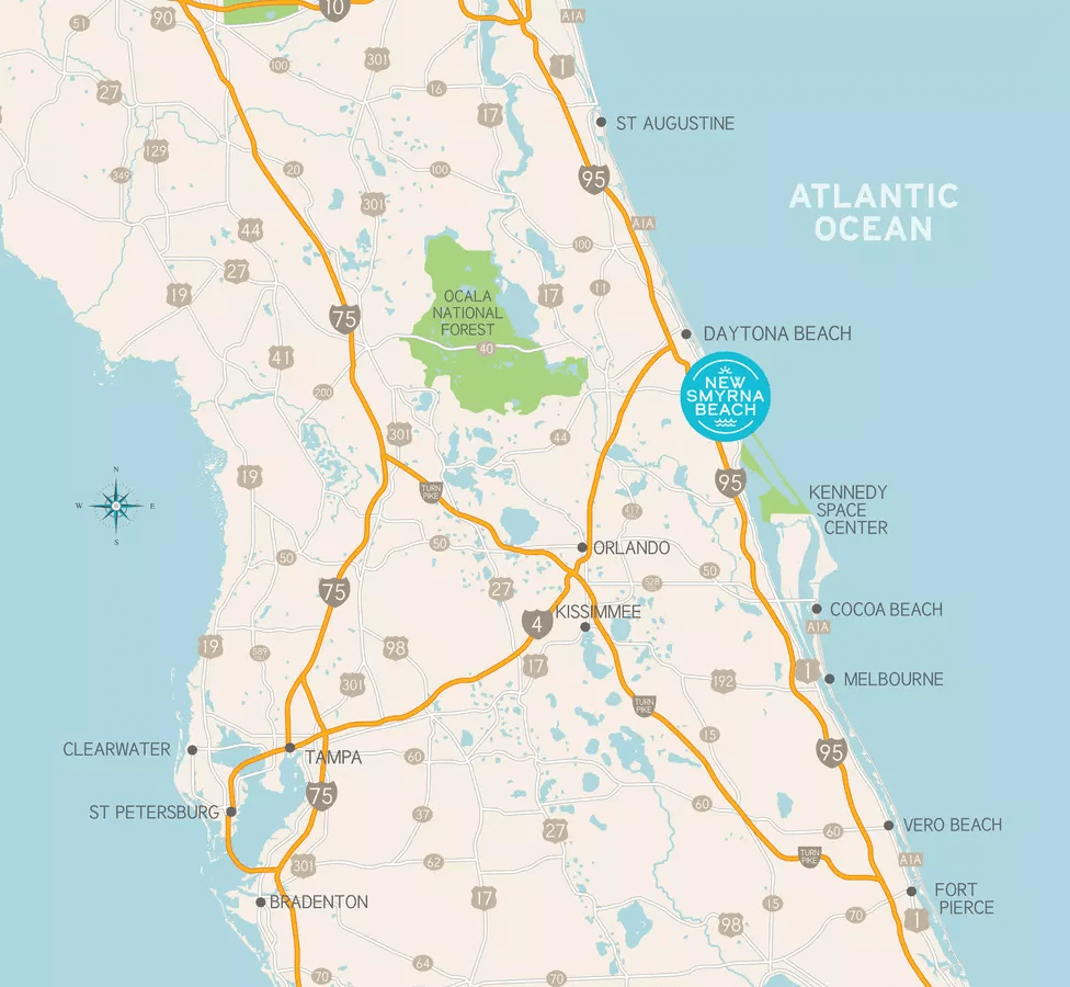 Exploring the Hidden Gems of New Smyrna Beach, FL A Complete Map Guide
